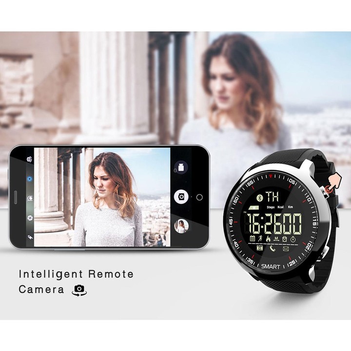 Lokmat MK18 1.1 inch Circle Screen IP68 Waterproof Smart Watch, Support Information Reminder / Remote Camera / Walking Motion Mo
