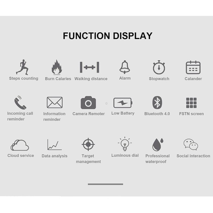Lokmat MK22 1.21 inch FSTN LCD Screen 50m Waterproof Smart Watch, Support Information Reminder / Remote Camera / Sport Record(Or