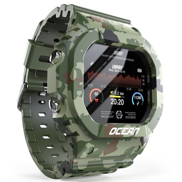Lokmat OCEAN 1.14 inch TFT Touch Screen IP68 Waterproof Smart Watch, Support Information Reminder / Sleep Monitor / Sport Record