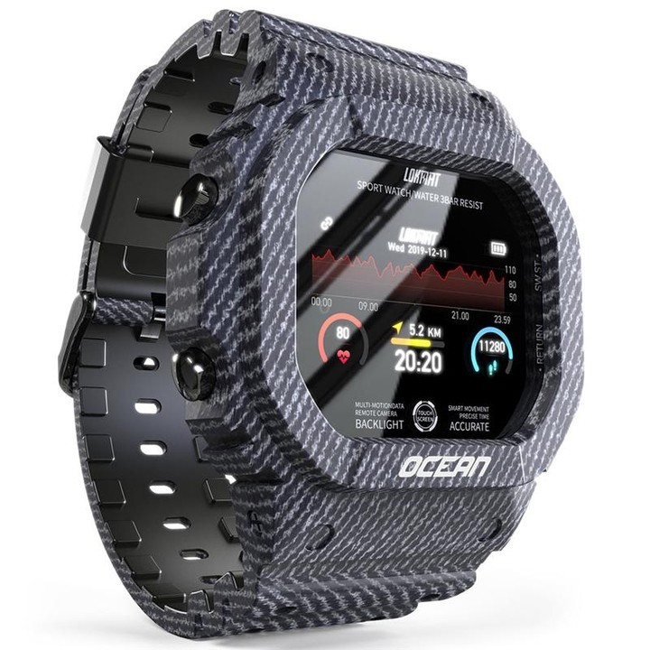 Lokmat OCEAN 1.14 inch TFT Touch Screen IP68 Waterproof Smart Watch, Support Information Reminder / Sleep Monitor / Sport Record