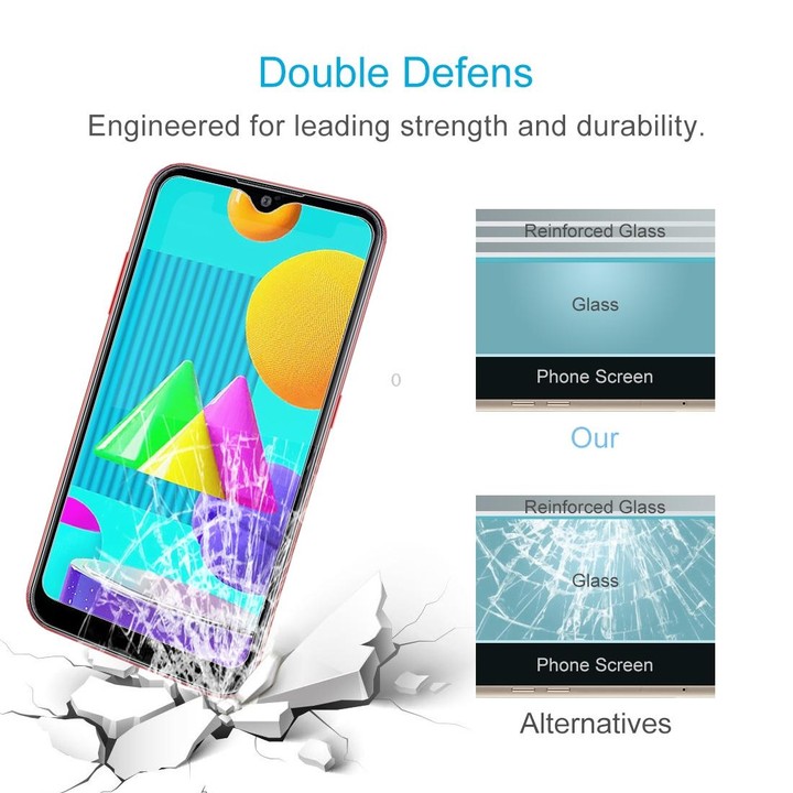 For Samsung Galaxy M01 10 PCS 0.26mm 9H 2.5D Tempered Glass Film