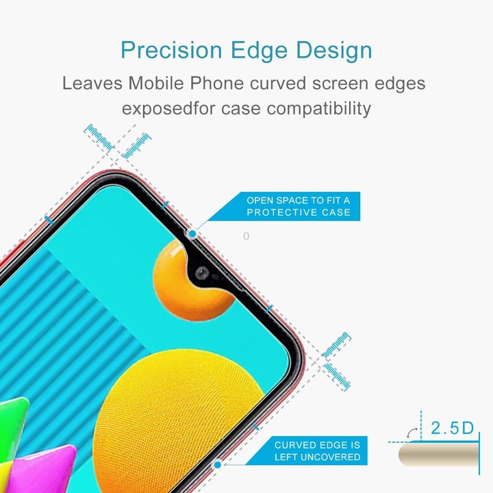 For Samsung Galaxy M01 10 PCS 0.26mm 9H 2.5D Tempered Glass Film