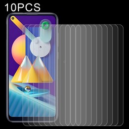For Samsung Galaxy M11 & A11 10 PCS 0.26mm 9H 2.5D Tempered Glass Film