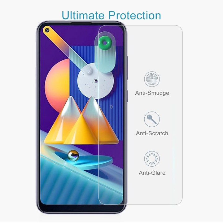 For Samsung Galaxy M11 & A11 50 PCS 0.26mm 9H 2.5D Tempered Glass Film