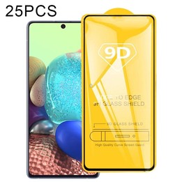 For Samsung Galaxy A Quantum 25 PCS 9D Full Glue Full Screen Tempered Glass Film