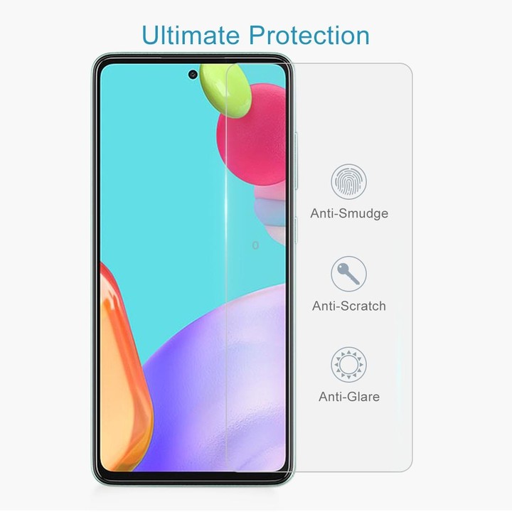 For Samsung Galaxy A52 5G 50pcs 0.26mm 9H 2.5D Tempered Glass Film