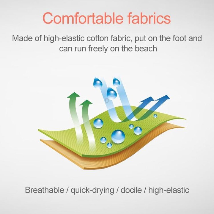 Non-slip Wear-resisting Thick Rubber Sole Diving Shoes and Socks, One Pair(Black)
