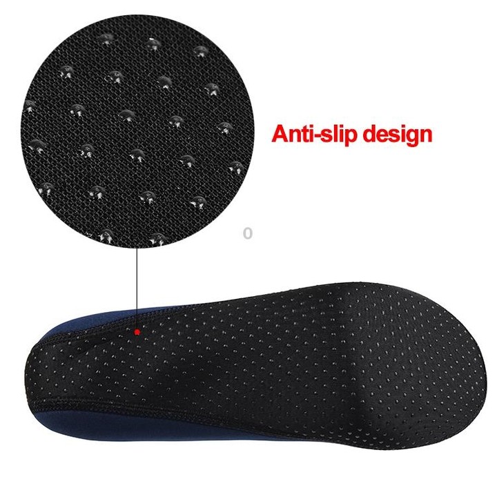 Non-slip Plastic Grain Texture Thick Cloth Sole Solid Color Diving Shoes and Socks, One Pair, Size:XXL (Black)