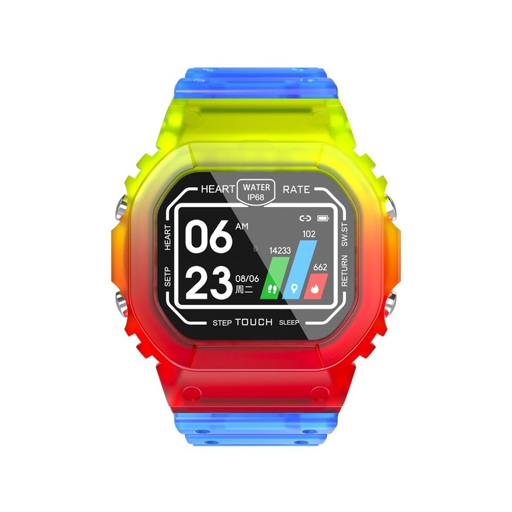 K16 1.14 inch TFT Color Screen IP68 Waterproof Smart Watch, Support Bluetooth Music / Sleep Monitoring / Heart Rate Monitoring(C