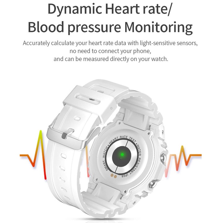 K16 1.14 inch TFT Color Screen IP68 Waterproof Smart Watch, Support Bluetooth Music / Sleep Monitoring / Heart Rate Monitoring(C