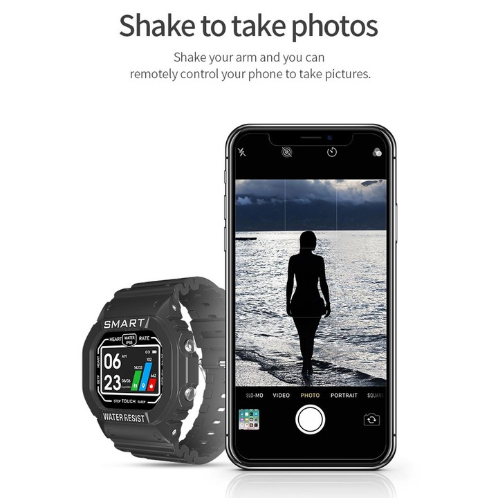 K16 1.14 inch TFT Color Screen IP68 Waterproof Smart Watch, Support Bluetooth Music / Sleep Monitoring / Heart Rate Monitoring(C