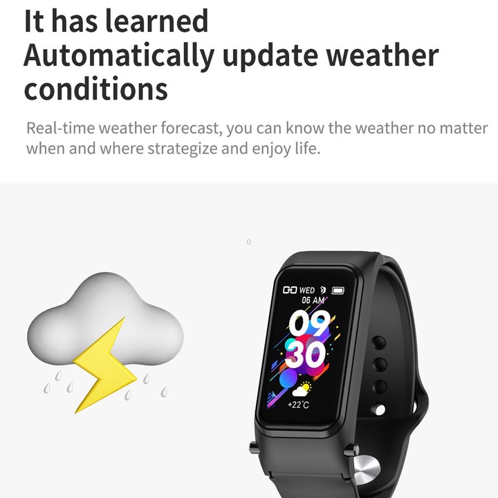 X4 1.14 inch HD Screen Bluetooth Earphone Smart Bracelet, Support Sleep Monitoring / Body Temperature Monitoring / Heart Rate Mo