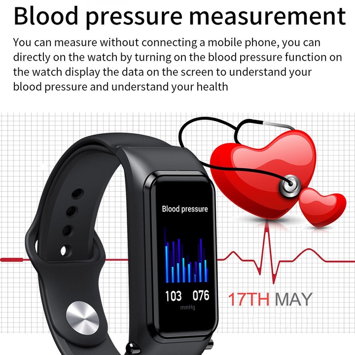 X4 1.14 inch HD Screen Bluetooth Earphone Smart Bracelet, Support Sleep Monitoring / Body Temperature Monitoring / Heart Rate Mo