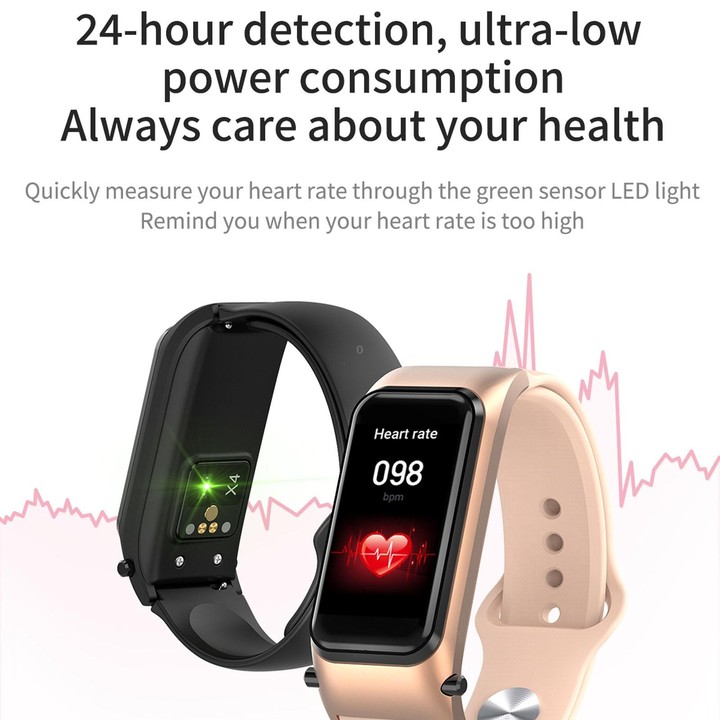 X4 1.14 inch HD Screen Bluetooth Earphone Smart Bracelet, Support Sleep Monitoring / Body Temperature Monitoring / Heart Rate Mo