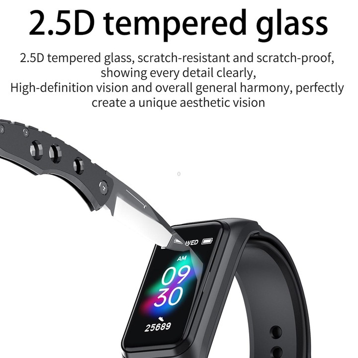 X4 1.14 inch HD Screen Bluetooth Earphone Smart Bracelet, Support Sleep Monitoring / Body Temperature Monitoring / Heart Rate Mo
