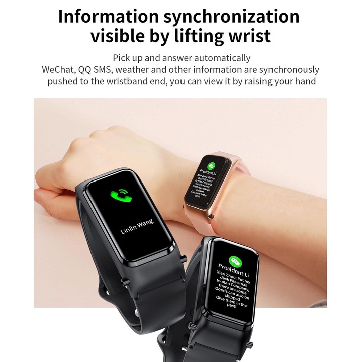 X4 1.14 inch HD Screen Bluetooth Earphone Smart Bracelet, Support Sleep Monitoring / Body Temperature Monitoring / Heart Rate Mo