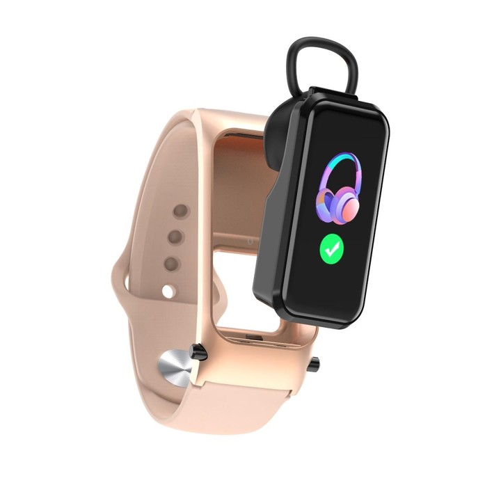 X4 1.14 inch HD Screen Bluetooth Earphone Smart Bracelet, Support Sleep Monitoring / Body Temperature Monitoring / Heart Rate Mo