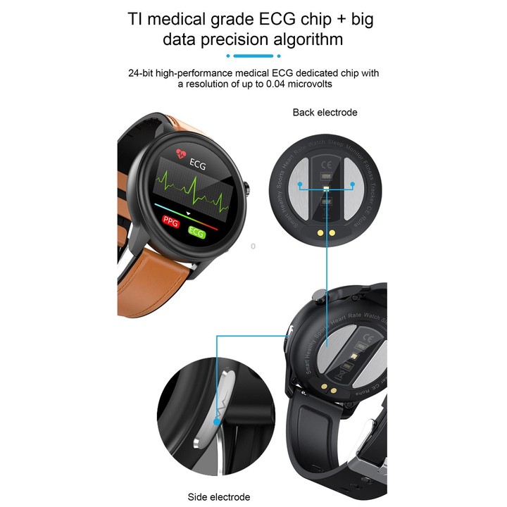 E80 1.3 inch TFT Color Screen IP68 Waterproof Smart Bracelet, Support Blood Oxygen Monitoring / Body Temperature Monitoring / He