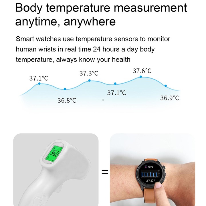 E80 1.3 inch TFT Color Screen IP68 Waterproof Smart Bracelet, Support Blood Oxygen Monitoring / Body Temperature Monitoring / He