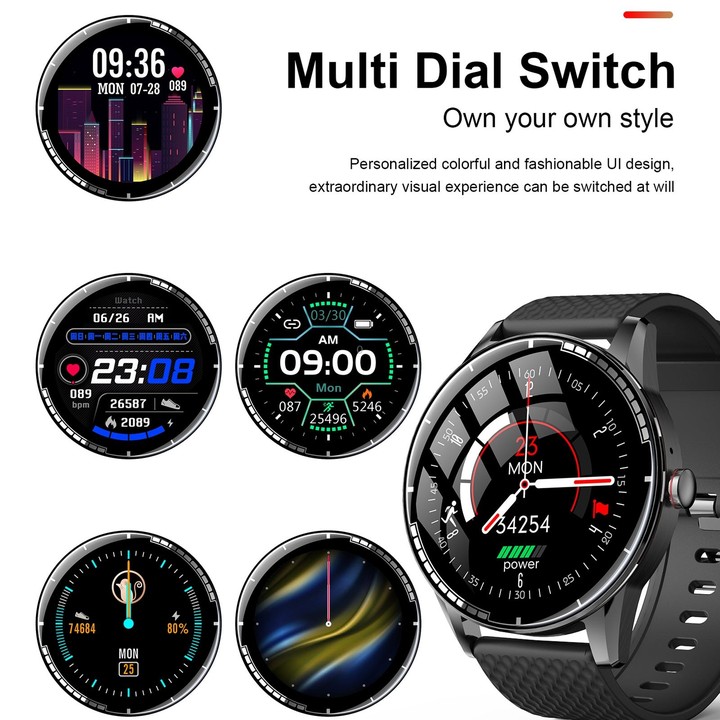 H6 1.28 inch Touch Screen IP67 Waterproof Smart Watch, Support Bluetooth Call / Sleep Monitoring / Heart Rate Monitoring(Black)