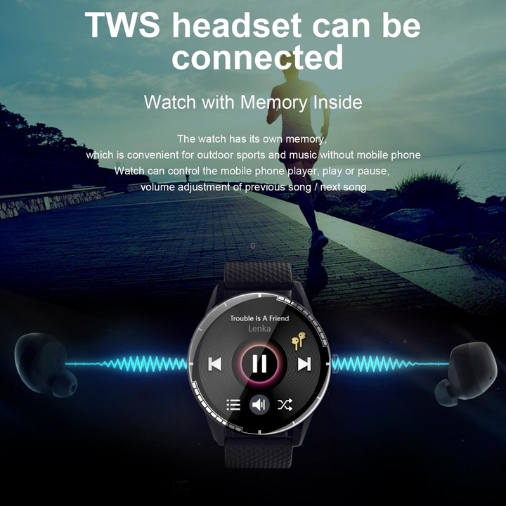 H6 1.28 inch Touch Screen IP67 Waterproof Smart Watch, Support Bluetooth Call / Sleep Monitoring / Heart Rate Monitoring(Black)