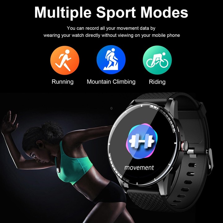 H6 1.28 inch Touch Screen IP67 Waterproof Smart Watch, Support Bluetooth Call / Sleep Monitoring / Heart Rate Monitoring(Black)