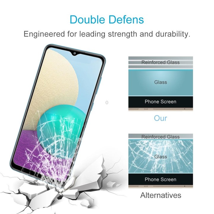 For Samsung Galaxy A02 10 PCS 0.26mm 9H Surface Hardness 2.5D Explosion-proof Tempered Glass Non-full Screen Film