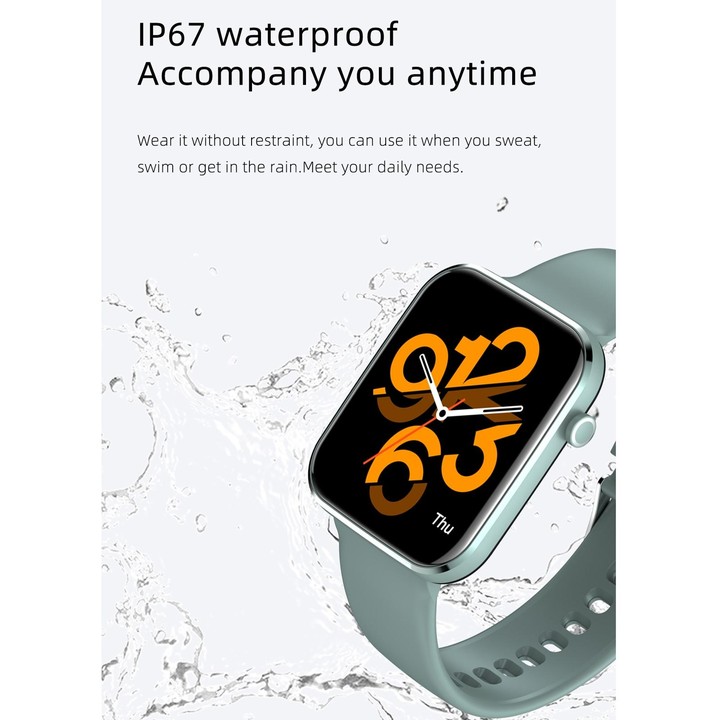 Z15 1.69 inch Touch Screen IP67 Waterproof Smart Watch, Support Blood Pressure Monitoring / Sleep Monitoring / Heart Rate Monito
