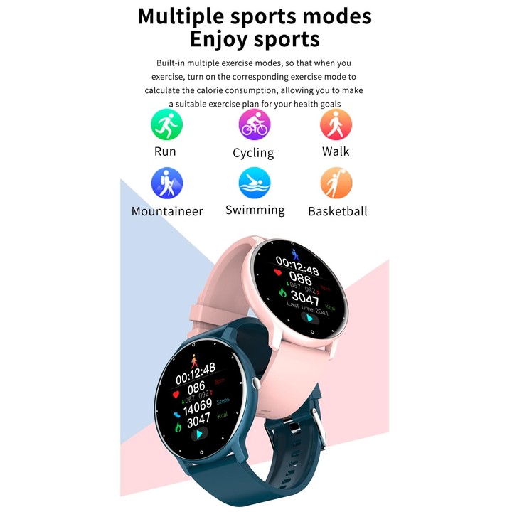 ZL02 1.28 inch Touch Screen IP67 Waterproof Smart Watch, Support Blood Pressure Monitoring / Sleep Monitoring / Heart Rate Monit