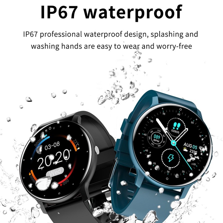 ZL02 1.28 inch Touch Screen IP67 Waterproof Smart Watch, Support Blood Pressure Monitoring / Sleep Monitoring / Heart Rate Monit
