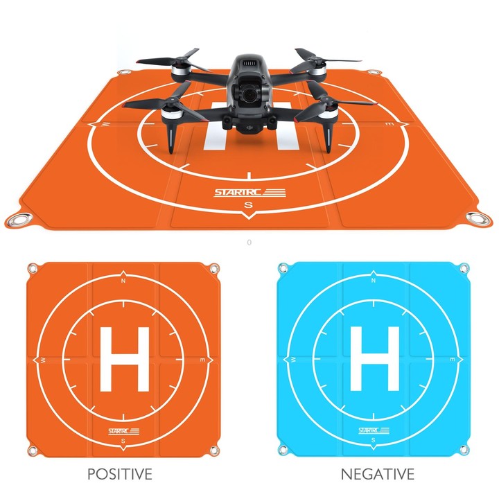 STARTRC 1109143 50cm Portable Drone Universal Foldable Square Parking Apron Landing Pad for DJI FPV / mini 2 / Mavic Air 2 / Air