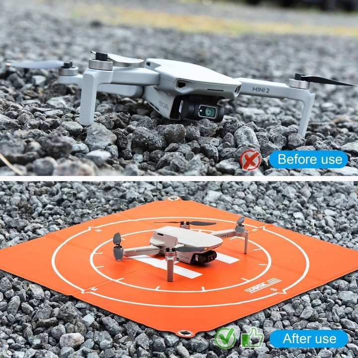 STARTRC 1109143 50cm Portable Drone Universal Foldable Square Parking Apron Landing Pad for DJI FPV / mini 2 / Mavic Air 2 / Air