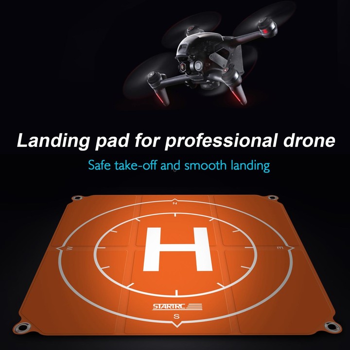 STARTRC 1109143 50cm Portable Drone Universal Foldable Square Parking Apron Landing Pad for DJI FPV / mini 2 / Mavic Air 2 / Air