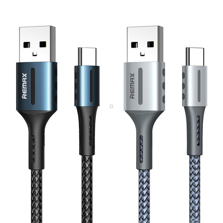Remax RC-003a 2.4A Type-C / USB-C Barrett Series Charging Data Cable, Length: 1m(Black)
