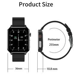 E86 1.7 inch TFT Color Screen IP68 Waterproof Smart Watch, Support Blood Oxygen Monitoring / Body Temperature Monitoring / AI Me