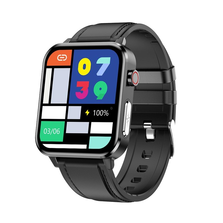 E86 1.7 inch TFT Color Screen IP68 Waterproof Smart Watch, Support Blood Oxygen Monitoring / Body Temperature Monitoring / AI Me