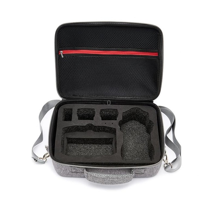 Portable Carry Case Waterproof Scratch-proof Anti-shock Travel Carrying Cover Case Box for DJI Air 2s(Grey+Black Liner)