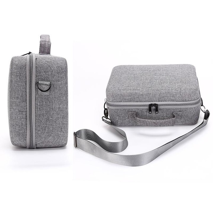 Portable Carry Case Waterproof Scratch-proof Anti-shock Travel Carrying Cover Case Box for DJI Air 2s(Grey+Red Liner)
