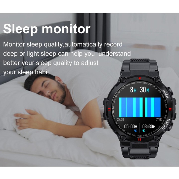 K22 1.28 inch IPS Screen Smart Watch, Support Menstrual Cycle Reminder / Bluetooth Call / Sleep Monitoring(Grey)