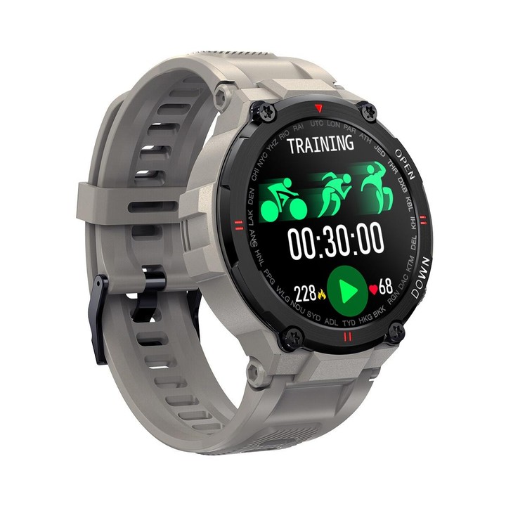 K22 1.28 inch IPS Screen Smart Watch, Support Menstrual Cycle Reminder / Bluetooth Call / Sleep Monitoring(Grey)