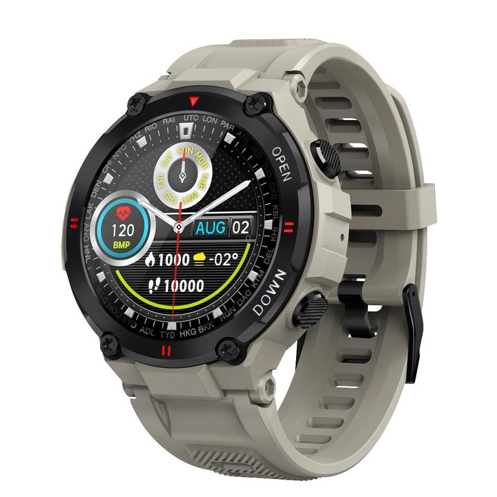 K22 1.28 inch IPS Screen Smart Watch, Support Menstrual Cycle Reminder / Bluetooth Call / Sleep Monitoring(Grey)