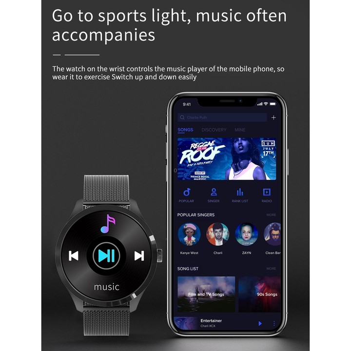Q9L 1.28 inch IPS Color Screen IP67 Waterproof Smart Watch, Support Blood Pressure Monitoring / Heart Rate Monitoring / Sleep Mo