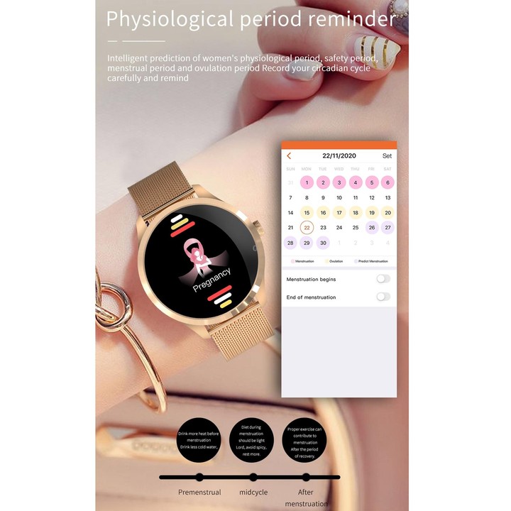 Q9L 1.28 inch IPS Color Screen IP67 Waterproof Smart Watch, Support Blood Pressure Monitoring / Heart Rate Monitoring / Sleep Mo