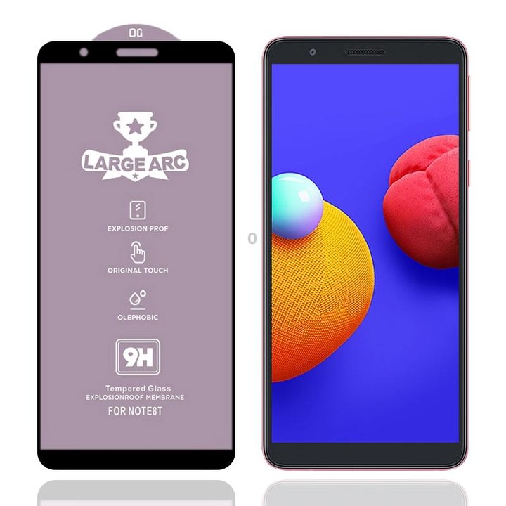 For Samsung Galaxy M01 Core 9H HD Large Arc High Alumina Full Screen Tempered Glass Film
