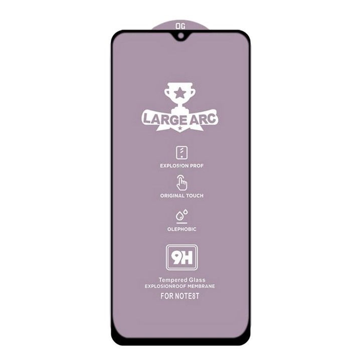 For Samsung Galaxy M02s 9H HD Large Arc High Alumina Full Screen Tempered Glass Film