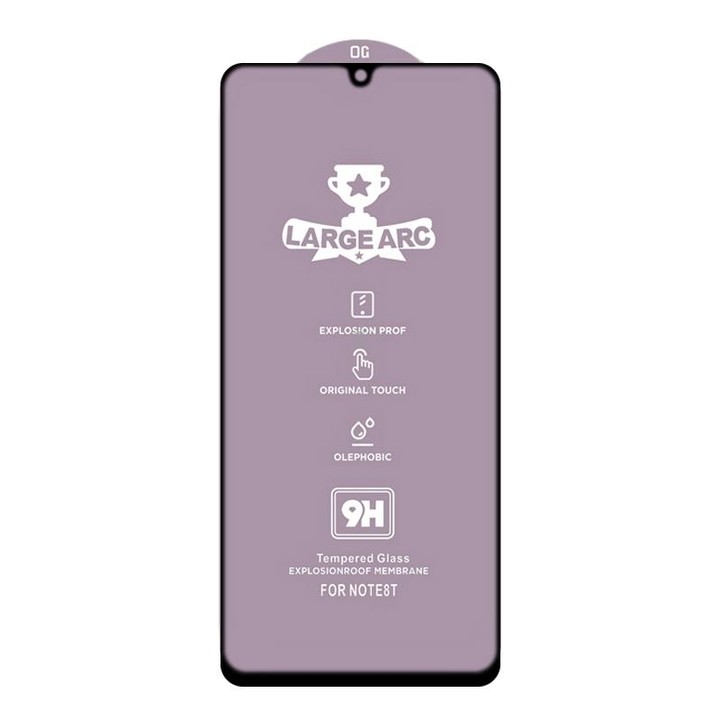 For Samsung Galaxy A42 9H HD Large Arc High Alumina Full Screen Tempered Glass Film