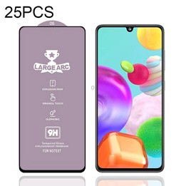 For Samsung Galaxy A41 25 PCS 9H HD Large Arc High Alumina Full Screen Tempered Glass Film