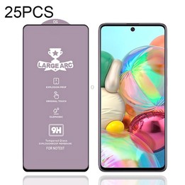 For Samsung Galaxy A71 25 PCS 9H HD Large Arc High Alumina Full Screen Tempered Glass Film