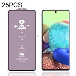 For Samsung Galaxy A71 5G 25 PCS 9H HD Large Arc High Alumina Full Screen Tempered Glass Film