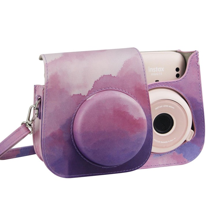 Painted Series Camera Bag with Shoulder Strap for Fujifilm Instax mini 11(Fantasy Cloud)